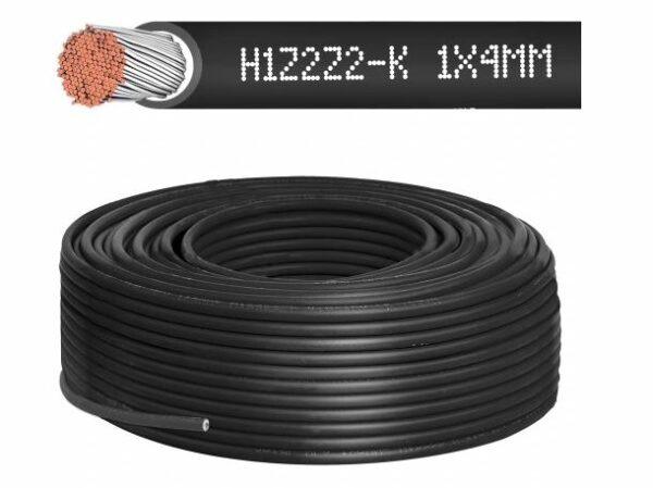 Kabel solarny 4mm czarny /50m/